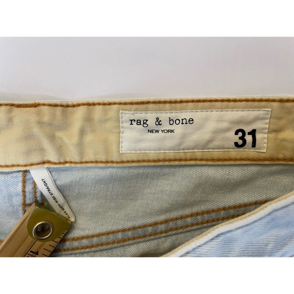 NEW Rag & Bone Alex High-Rise Straight Jeans Women's 31 Light Wash Primrose Blue - Picture 4 of 8